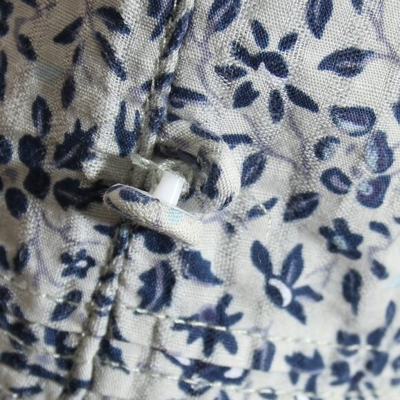 Madewell Button-Front Tiered Maxi Skirt in Florentine Floral Ditsy Blue Sz Small - Picture 5 of 12